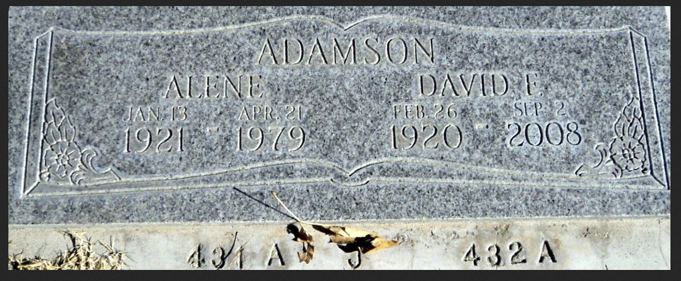 Alene's grave marker